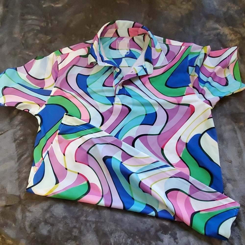 Psychedelic Golf Polo